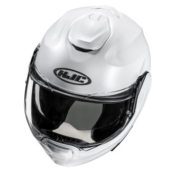 HJC F100 Pearl White + Kit bluetooth 5R Lite