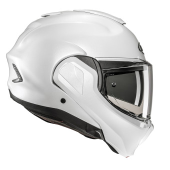 HJC F100 Pearl White + Kit bluetooth 5R Lite