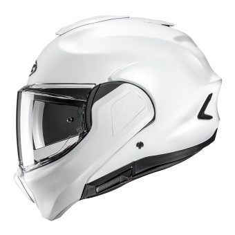 HJC F100 Pearl White + Kit bluetooth 5R Lite