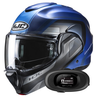 Klapp HJC F100 Reff MC2SF + Kit bluetooth 5R Lite