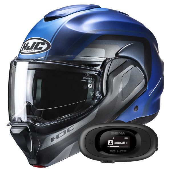 Klapp HJC F100 Reff MC2SF + Kit bluetooth 5R Lite