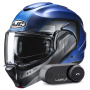 Casque Klapp HJC F100 Reff MC2SF + Kit Bluetooth Lokui K30