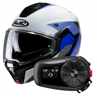 Klapp HJC i100 Beston MC2 + Kit Bluetooth 5S Solo