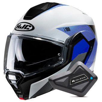 Klapp HJC i100 Beston MC2 + Kit Bluetooth BT Mini