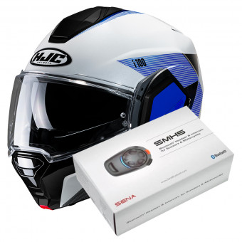 Klapp HJC i100 Beston MC2 + Kit Bluetooth SMH5 Solo