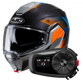 Klapp HJC i100 Beston MC27 + Kit Bluetooth 5S Solo