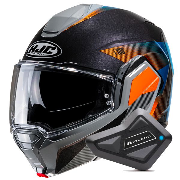 Klapp HJC i100 Beston MC27 + Kit Bluetooth BT Mini