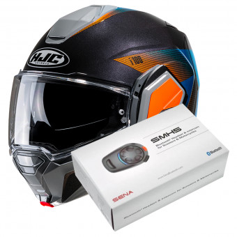 Klapp HJC i100 Beston MC27 + Kit Bluetooth SMH5 Solo