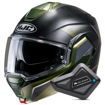 Klapp HJC i100 Beston MC4SF + Kit Bluetooth BT Mini