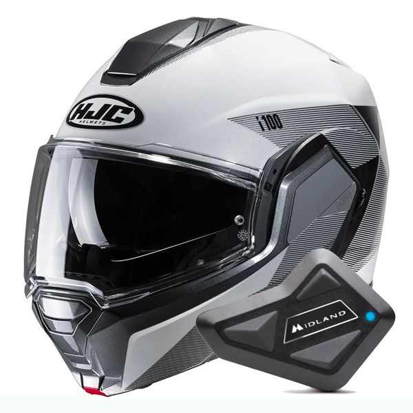 Klapp HJC i100 Beston MC5 + Kit Bluetooth BT Mini