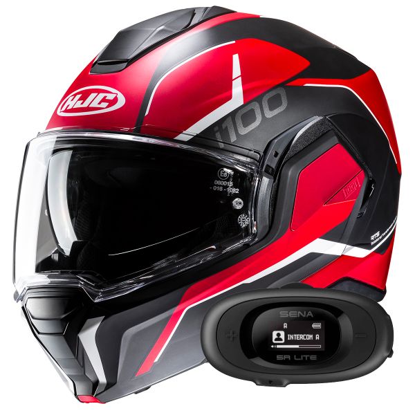 Klapp HJC i100 Lorix MC1SF + Kit bluetooth 5R Lite Solo Klapp HJC i100 Lorix MC1SF + Kit bluetooth 5R Lite Solo