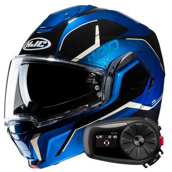 Klapp HJC i100 Lorix MC2 + Kit Bluetooth 5S Solo