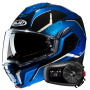 Casque Klapp HJC i100 Lorix MC2 + Kit Bluetooth 5S Solo