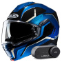 Casque Klapp HJC i100 Lorix MC2 + Kit Bluetooth Lokui K30