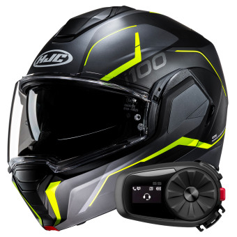 Klapp HJC i100 Lorix MC3HSF + Kit Bluetooth 5S Solo