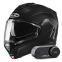 Casque Klapp HJC i100 Metal Black + Kit Bluetooth Lokui K30