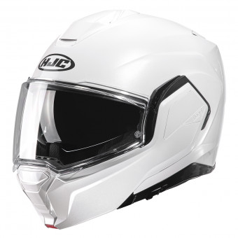 HJC i100 Pearl White + Kit Bluetooth SMH5 Solo