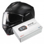 Casque Klapp HJC i100 Semi Flat Black + Kit Bluetooth SMH5 Solo