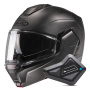 Casque Klapp HJC i100 Semi Flat Titanium + Kit Bluetooth BT Mini