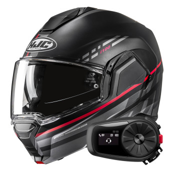 Klapp HJC i100 Sysma MC1SF + Kit Bluetooth 5S Solo