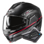 Casque Klapp HJC i100 Sysma MC1SF + Kit Bluetooth BT Mini
