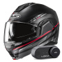 Casque Klapp HJC i100 Sysma MC1SF + Kit Bluetooth Lokui K30