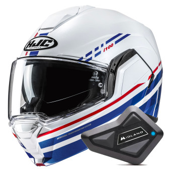 Klapp HJC i100 Sysma MC21 + Kit Bluetooth BT Mini