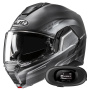 Casque Klapp HJC i100 Sysma MCSSF + Kit bluetooth 5R Lite Solo