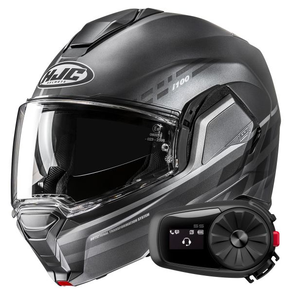 Klapp HJC i100 Sysma MCSSF + Kit Bluetooth 5S Solo