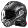 Casque Klapp HJC i100 Sysma MCSSF + Kit Bluetooth 5S Solo