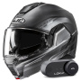 Casque Klapp HJC i100 Sysma MCSSF + Kit Bluetooth Lokui K30