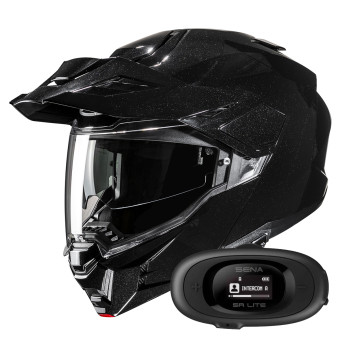 Klapp HJC i80 Metal Black + Kit bluetooth 5R Lite Solo