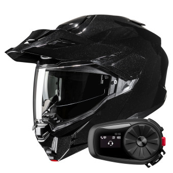 Klapp HJC i80 Metal Black + Kit Bluetooth 5S Solo