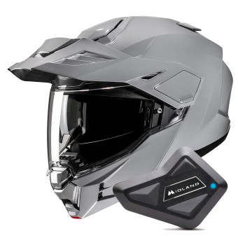 Klapp HJC i80 N.Grey + Kit Bluetooth BT Mini