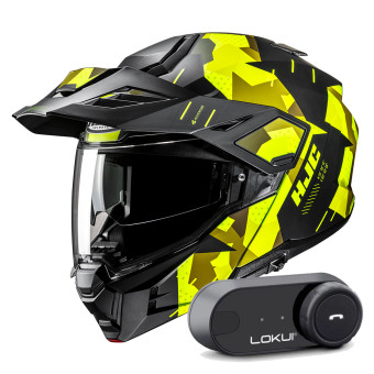 Klapp HJC i80 Roki MC3HSF + Kit Bluetooth Lokui K30