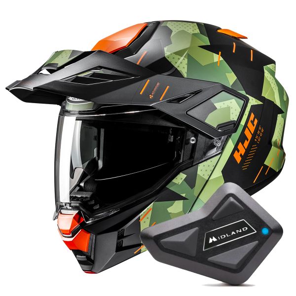 Klapp HJC i80 Roki MC47SF + Kit Bluetooth BT Mini Klapp HJC i80 Roki MC47SF + Kit Bluetooth BT Mini