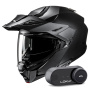 Casque Klapp HJC i80 Semi Flat Black + Kit Bluetooth Lokui K30