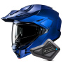 Casque Klapp HJC i80 Semi Flat Metallic Blue + Kit Bluetooth BT Mini