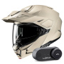 Casque Klapp HJC i80 Semi Flat Sand Beige + Kit Bluetooth Lokui K30