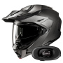 Casque Klapp HJC i80 Semi Flat Titanium + Kit bluetooth 5R Lite Solo