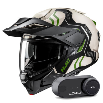Klapp HJC i80 Velly MC4SF + Kit Bluetooth Lokui K30