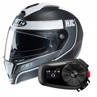 Klapp HJC I90 Davan MC10SF + Kit Bluetooth 5S Solo