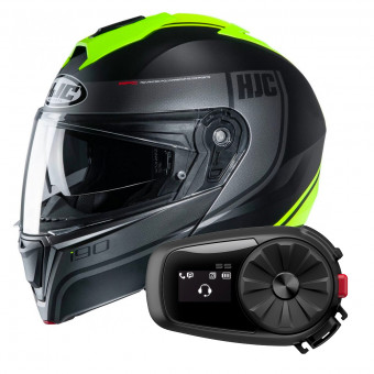 Klapp HJC I90 Davan MC4HSF + Kit Bluetooth 5S Solo