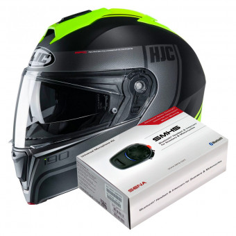 Klapp HJC I90 Davan MC4HSF + Kit Bluetooth SMH5 Solo