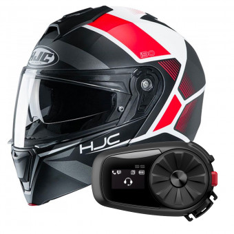 Klapp HJC I90 Hollen MC1SF + Kit Bluetooth 5S Solo