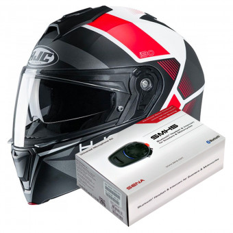 Klapp HJC I90 Hollen MC1SF + Kit Bluetooth SMH5 Solo