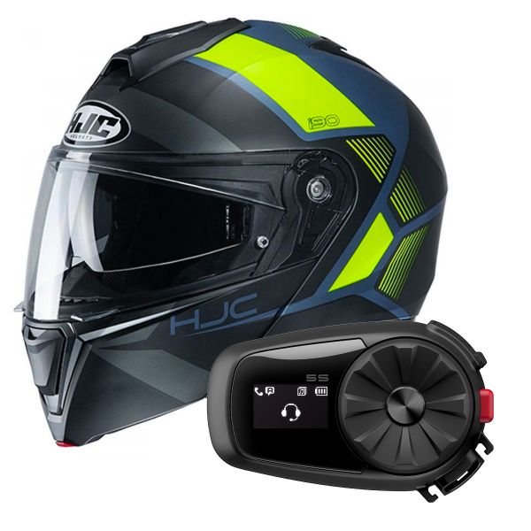 Klapp HJC I90 Hollen MC4HSF + Kit Bluetooth 5S Solo
