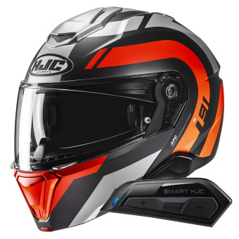 Klapp HJC i91 Arven MC6HSF + Kit Bluetooth Smart 11B