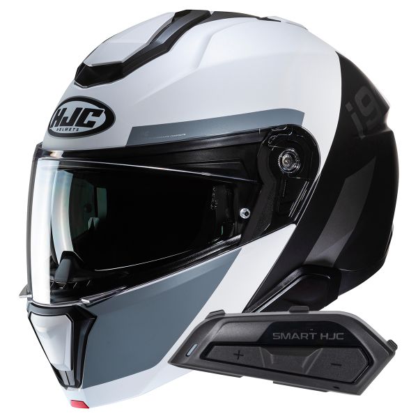 Klapp HJC i91 Bina MC5SF + Kit Bluetooth Smart 21B Flat Black