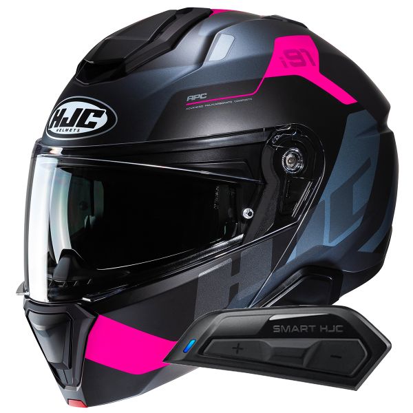 Klapp HJC i91 Carst MC8SF+ Kit Bluetooth Smart 11B Klapp HJC i91 Carst MC8SF+ Kit Bluetooth Smart 11B